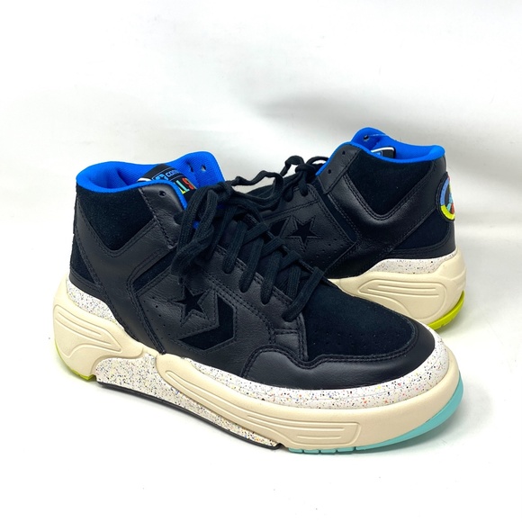 Converse Weapon CX High Top Multi Black Leather Women's Size Sneakers 172194C - Picture 3 of 10